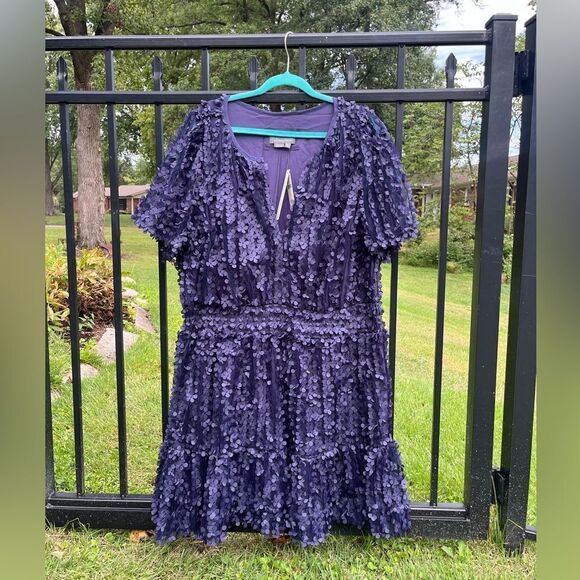 Anthropologie Floral Appliqué Somerset Mini Dress NWT - Picture 8 of 11